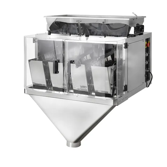 Pesatrice lineare modulare a 2 teste per prodotti granulari di piccole dimensioni